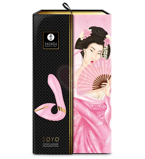 Вибратор с клиторальным кончиком Shunga SOYO нежно-розовый фото 2
