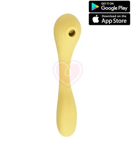 Вибратор с вакуумной стимуляцией Magic Motion Bobi жёлтый фото 1