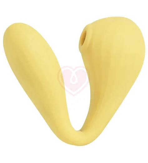 Вибратор с вакуумной стимуляцией Magic Motion Bobi жёлтый фото 3