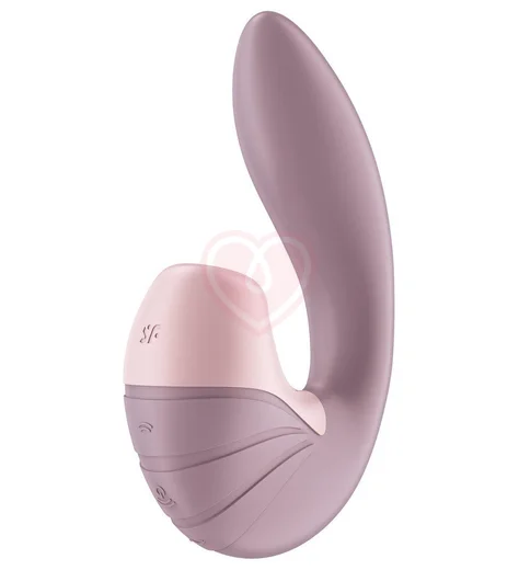 Вибратор с вакуумным стимулятором Satisfyer Supernova пыльно-розовый фото 1