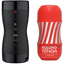 Набор Tenga Vacuum Gyro Roller мастурбатор и устройство для вращения