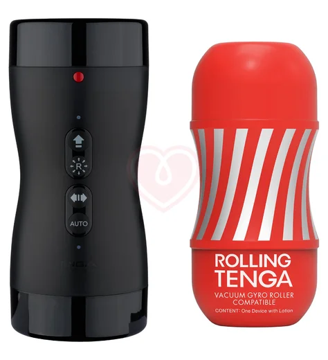 Набор Tenga Vacuum Gyro Roller мастурбатор и устройство для вращения фото 1