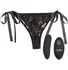 Вибратор для клитора с пультом Lace Thong Set One size чёрный фото 1