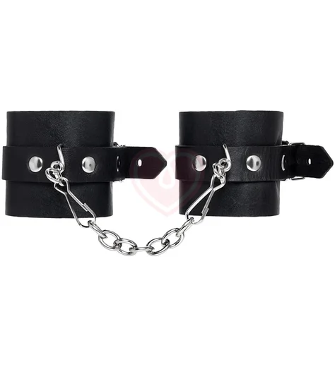 Однослойные наручники Pecado BDSM черные фото 3