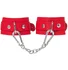 Наручники-браслеты со скругленными углами Pecado BDSM красные фото 1
