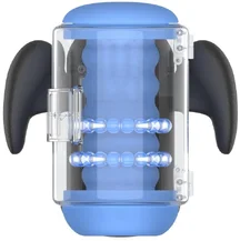 Робот-мастурбатор с массажными бусинами Amovibe Black Knight Massaging Beads