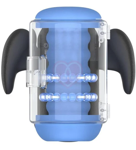 Робот-мастурбатор с массажными бусинами Amovibe Black Knight Massaging Beads фото 1