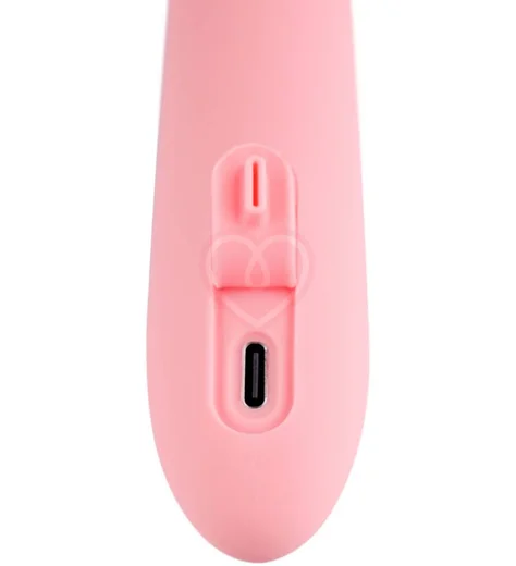 Вибратор с кольцом из бусин Svakom Mora Neo с приложением персиковый фото 5