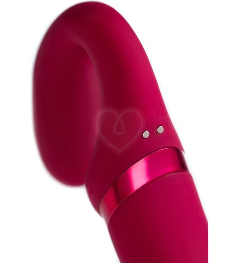 Безремневой страпон Lapis Lovense с вибрацией красный фото 9