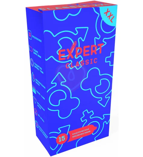 Увеличенные презервативы Expert Classic XXL 15 шт фото 1