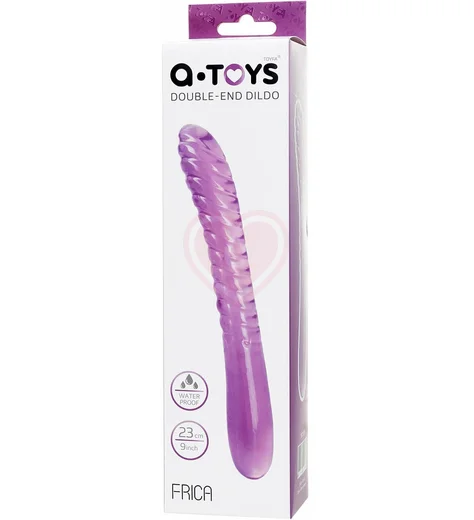 Двусторонний фаллоимитатор A-Toys by Toyfa Frica фиолетовый фото 4