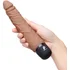 Изогнутый реалистичный вибратор PowerCocks 16 см мокка фото 5