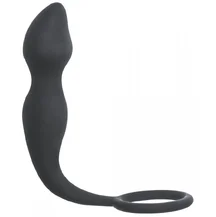 Анальный стимулятор с эрекционными кольцом Spice It Up Sensation серый