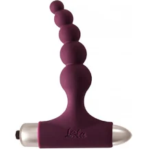 Анальный вибростимулятор с бусинами Spice it up New Edition Splendor бордовый