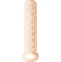 Насадка удлинитель с двусторонним рельефом Homme Long для 9-12 см телесная