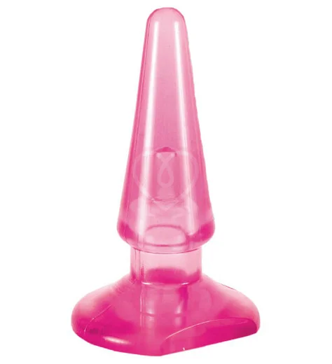 Простая анальная пробка Toyfa Butt Plug розовая фото 1