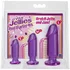 Набор из трёх анальных стимуляторов Crystal Jellies Anal Starter Kit фиолетовый фото 2