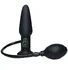 Надувающаяся анальная пробка с вибрацией True Black фото 1