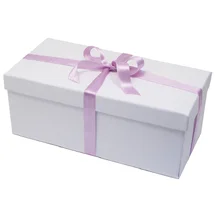 Высокая подарочная коробка 25х18 см белая