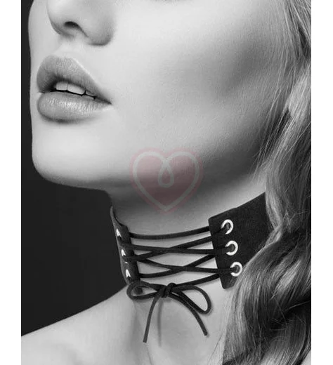 Чокер со шнуровкой Bijoux Pour Toi чёрный фото 1