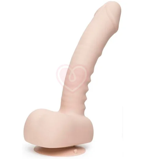 Вибратор с дистанционным управлением Uprize Realistic Dildo 28 см телесный фото 1