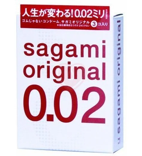 Ультратонкие полиуретановые презервативы Sagami Original 002 3 шт фото 1