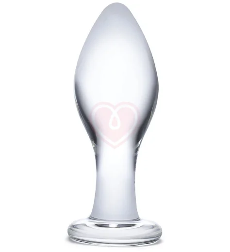 Стеклянная анальная пробка Glas Classic прозрачная фото 1