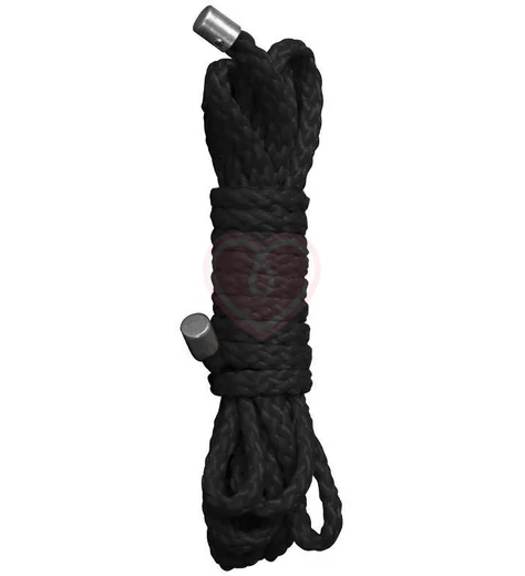 Верёвка Ouch! Kinbaku Mini Rope 1,5 метра чёрная фото 1