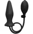 Расширяющаяся анальная пробка Ouch! Inflatable Silicone Plug чёрная фото 1