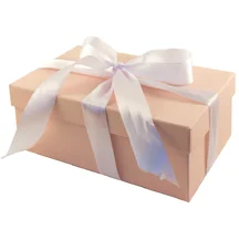 Подарочная коробка 23х15 см бежевая