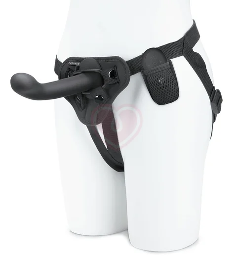 Вибрострапон с изгибом и пультом Pegasus G-Spot P-Spot чёрный фото 1