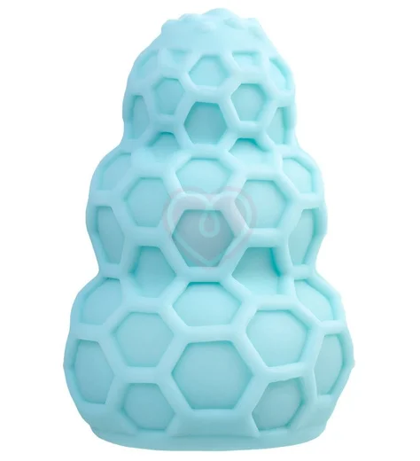 Рельефный мини-мастурбатор A-Toys Flaff 8 см бирюзовый фото 1