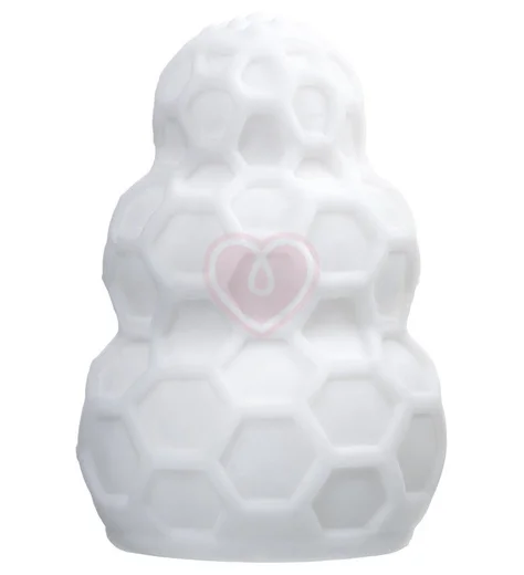 Рельефный мини-мастурбатор A-Toys Flaff 8 см белый фото 1