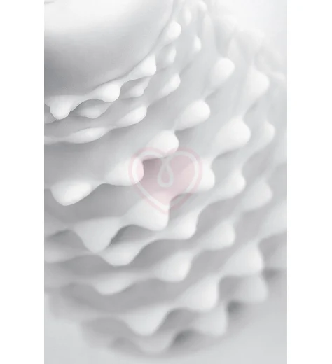 Рельефный мини-мастурбатор A-Toys Flaff 8 см белый фото 3