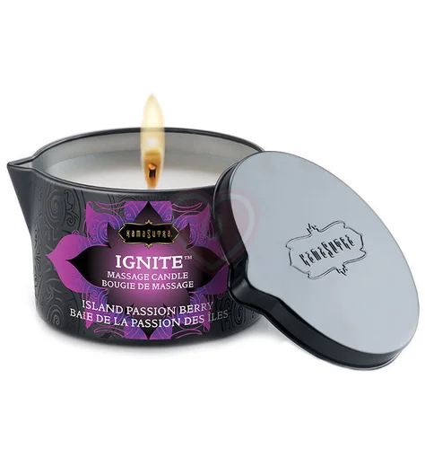 Массажное масло-свеча KamaSutra Ignite Island Passion Berry Тропические фрукты 170 г фото 1