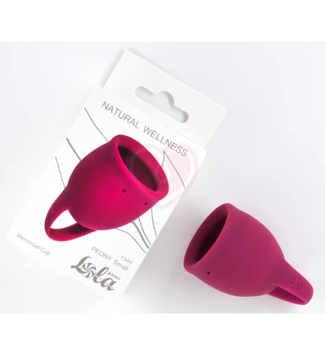 Менструальная чаша Lola Natural Wellness Peony 15 мл бордовая фото 2