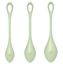 Набор из 3 вагинальных шариков Satisfyer Yoni Power 2 зелёный