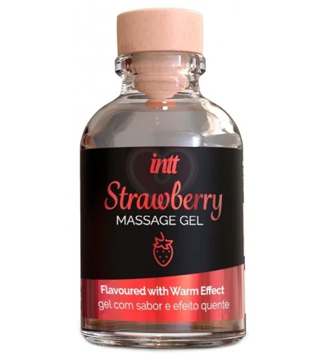 Разогревающий гель Intt Strawberry со вкусом клубники 30 мл фото 1