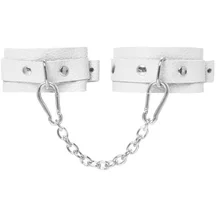 Мини-оковы на ноги со скругленными углами Pecado BDSM белые