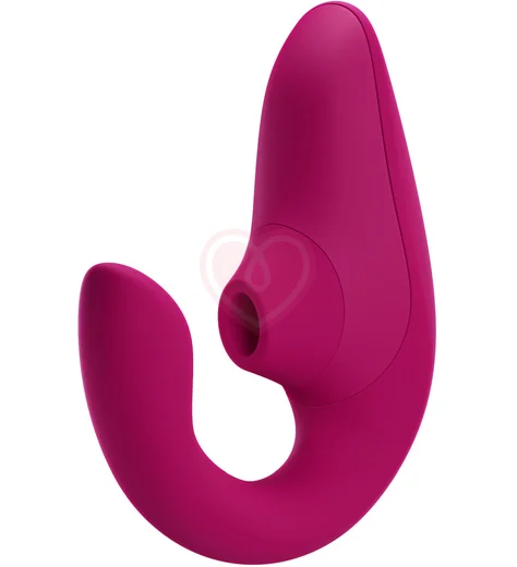 Вибратор для зоны G c бесконтактной стимуляцией клитора Womanizer Blend малиновый фото 10
