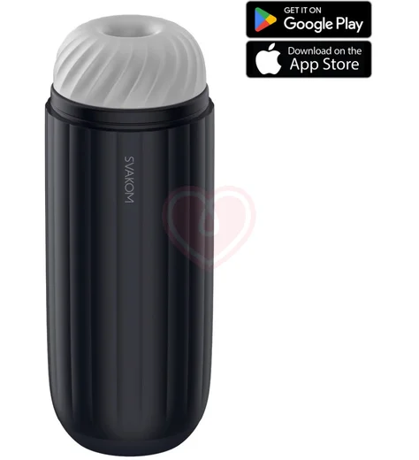 Автоматический интерактивный пульсирующий мастурбатор с нагревом Svakom Sam Neo 2 с приложением фото 1