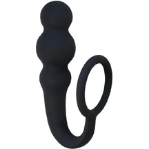 Анальный стимулятор с эрекционными кольцом Spice It Up Legend черный