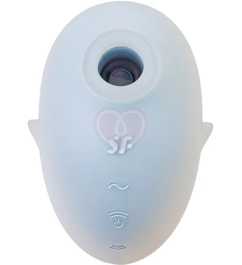 Вакуумый вибростимулятор клитора Satisfyer Cutie Ghost голубой фото 1