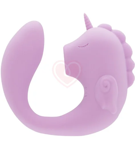 Двусторонний вибратор Unihorn C Horse Marina Lilac с функцией пульсации фиолетовый фото 1