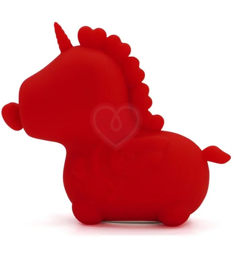 Клиторальный вибратор Unihorn Cupid's Beau с функцией пульсации красный фото 3