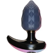 Интерактивная анальная вибропробка с дистанционным управлением Tingon A1 синяя