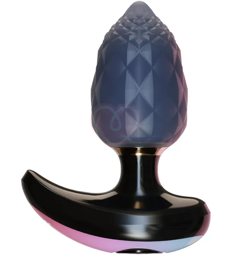 Интерактивная анальная вибропробка с дистанционным управлением Tingon A1 синяя фото 1