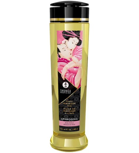 Массажное масло Shunga Aphrodisia с ароматом розы 240 мл фото 1