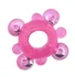 Кольцо эрекционное со стимулирующими шариками розовое фото 1