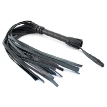 Плётка Sitabella кожаная 60 см чёрная